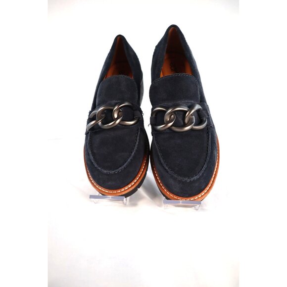 Earth Women's Suede Loafers with Chain Detail Size 8 - Picture 2 of 7